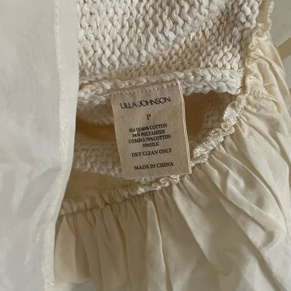 Ulla Johnson Ivory Edda Top - Picture 7 of 8
